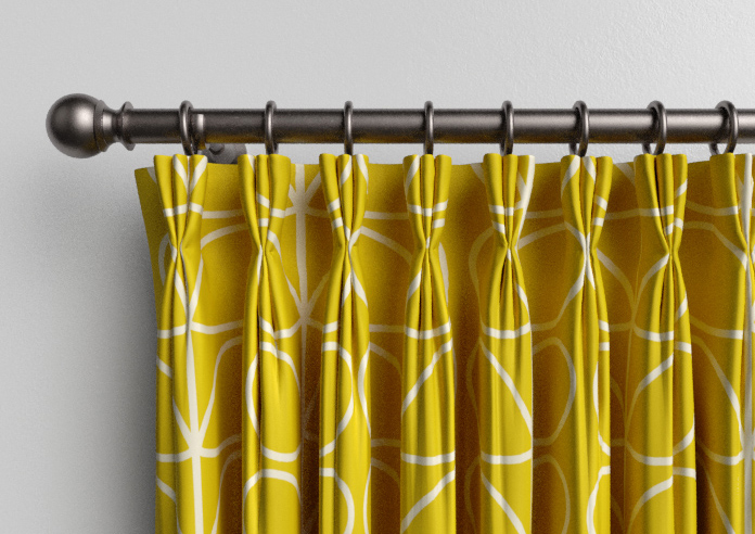 Orla Kiely Jumbo Linear Stem, Sunflower - Made to Measure Curtains - Image 11
